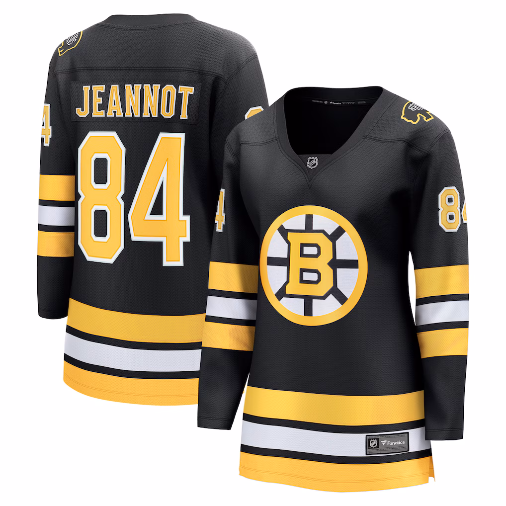 Women's Boston Bruins Tanner Jeannot Fanatics Black Home Breakaway Player Jersey - Jersey