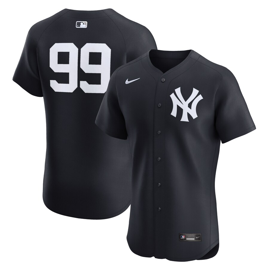 Men's New York Yankees Aaron Judge Nike Navy Alternate 2 Elite Jersey - Jersey