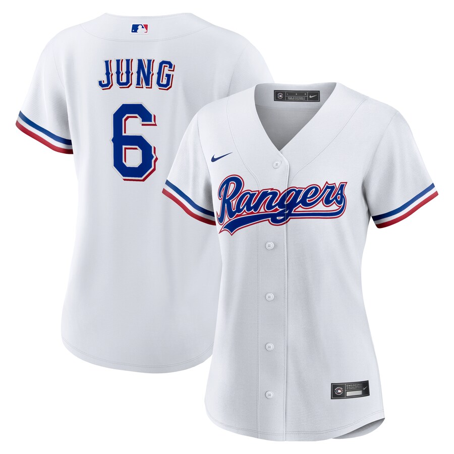 Women's Texas Rangers Josh Jung Nike White Home Replica Jersey - Jersey