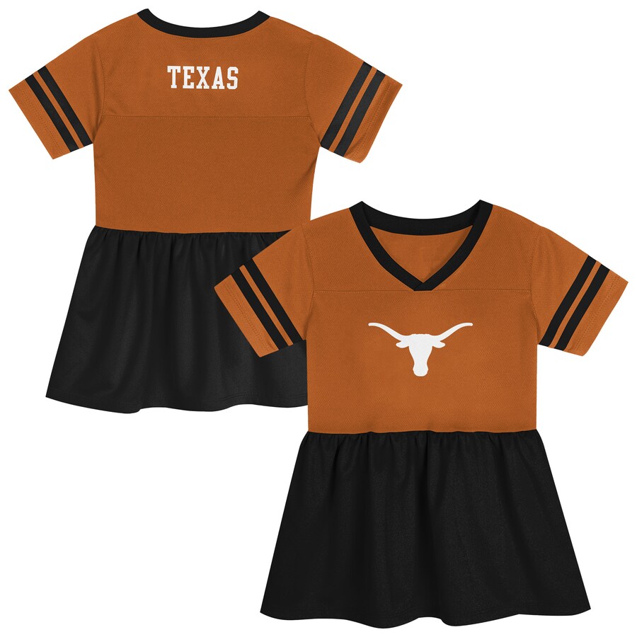 Girls Preschool Outerstuff Texas Orange/Black Texas Longhorns Stadium Lights Fashion Jersey Dress - Jersey