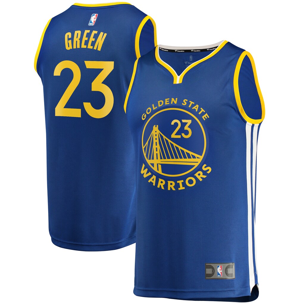 Men's Golden State Warriors Draymond Green Fanatics Royal Fast Break Replica Player Team Jersey - Icon Edition - Jersey