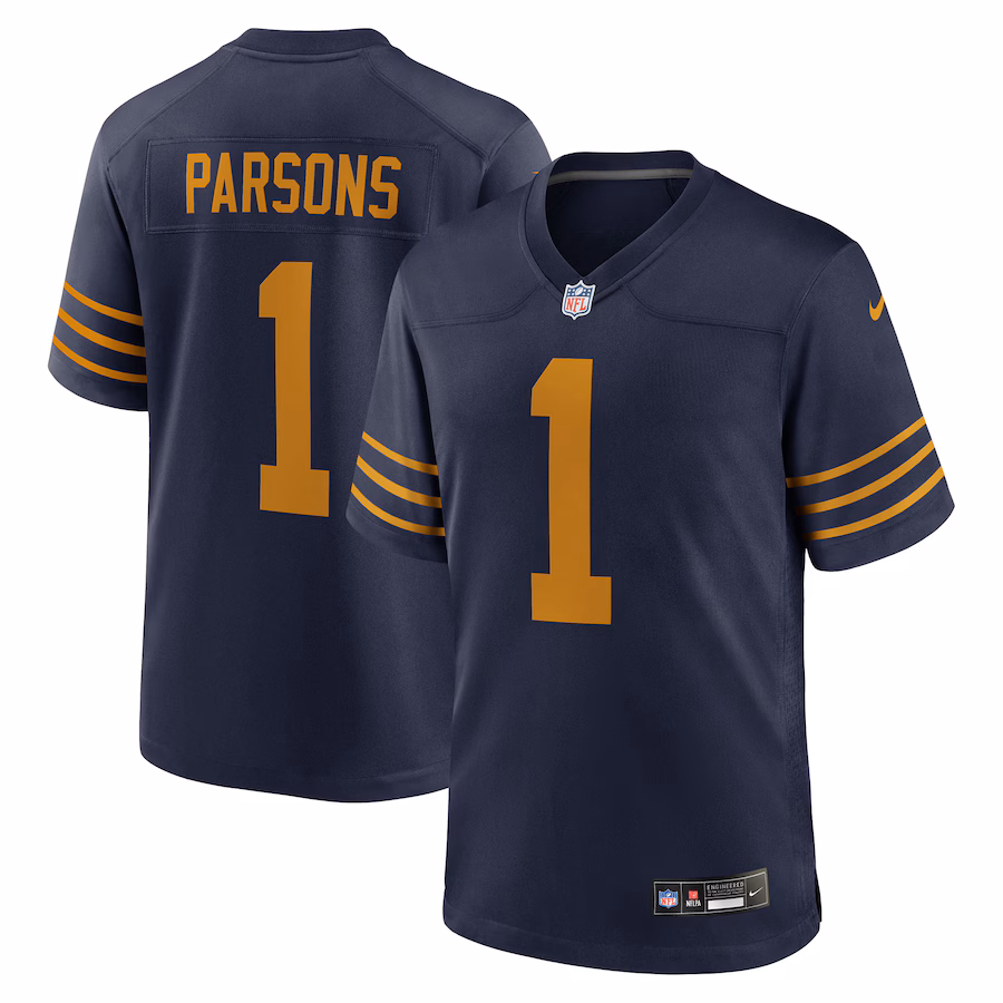 Men's Green Bay Packers Micah Parsons Nike Navy The 1923 Classic Game Jersey - Jersey