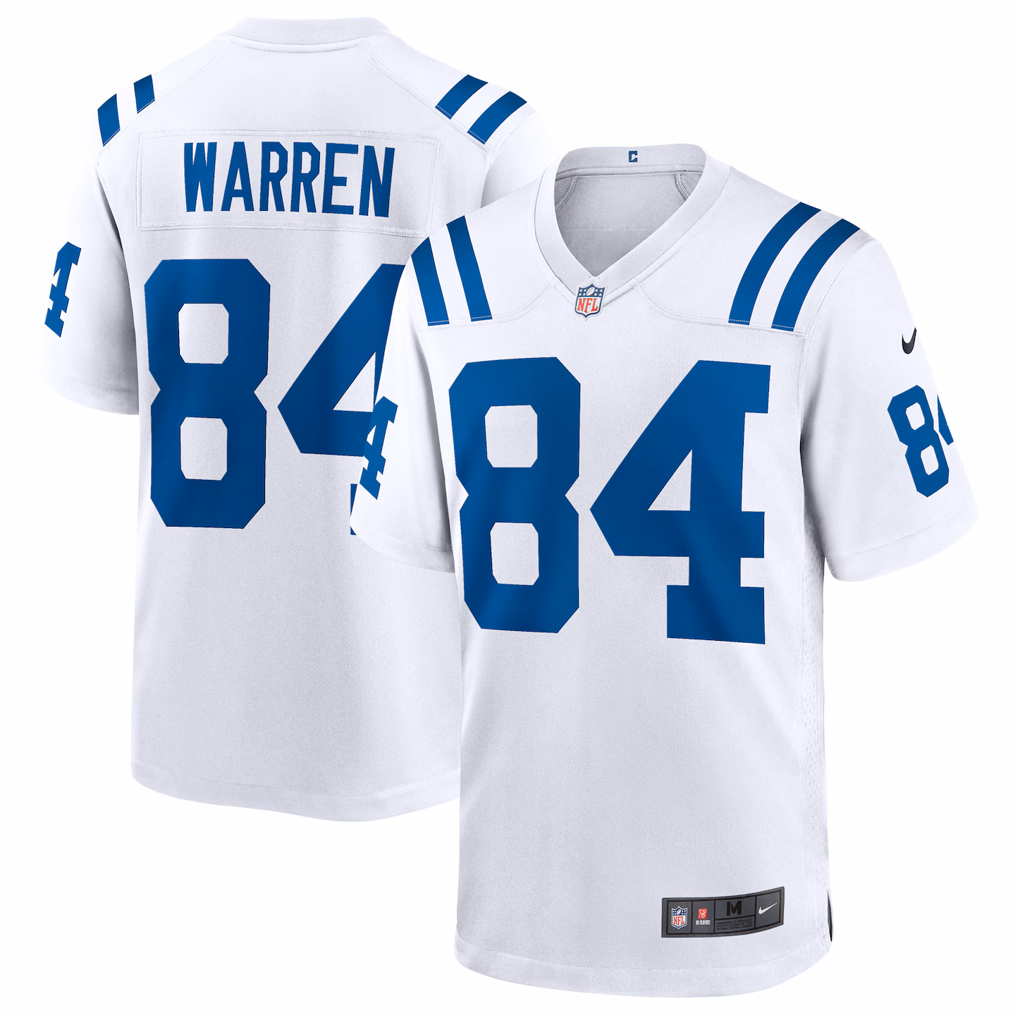 Men's Indianapolis Colts Tyler Warren Nike White Game Jersey - Jersey