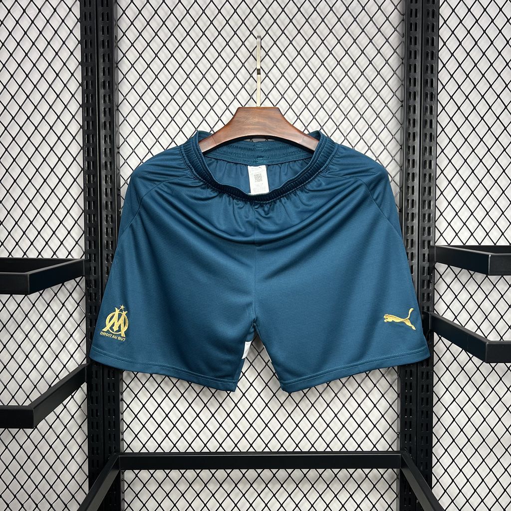 Marseille Soccer Jersey Away Custom Shorts 2024/25 - Jersey
