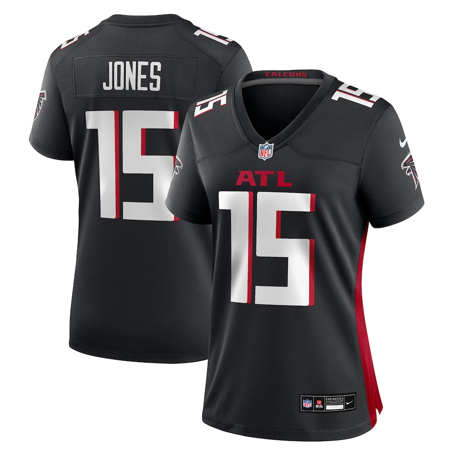 Women's Atlanta Falcons Emory Jones Nike Black Team Game Jersey - Jersey