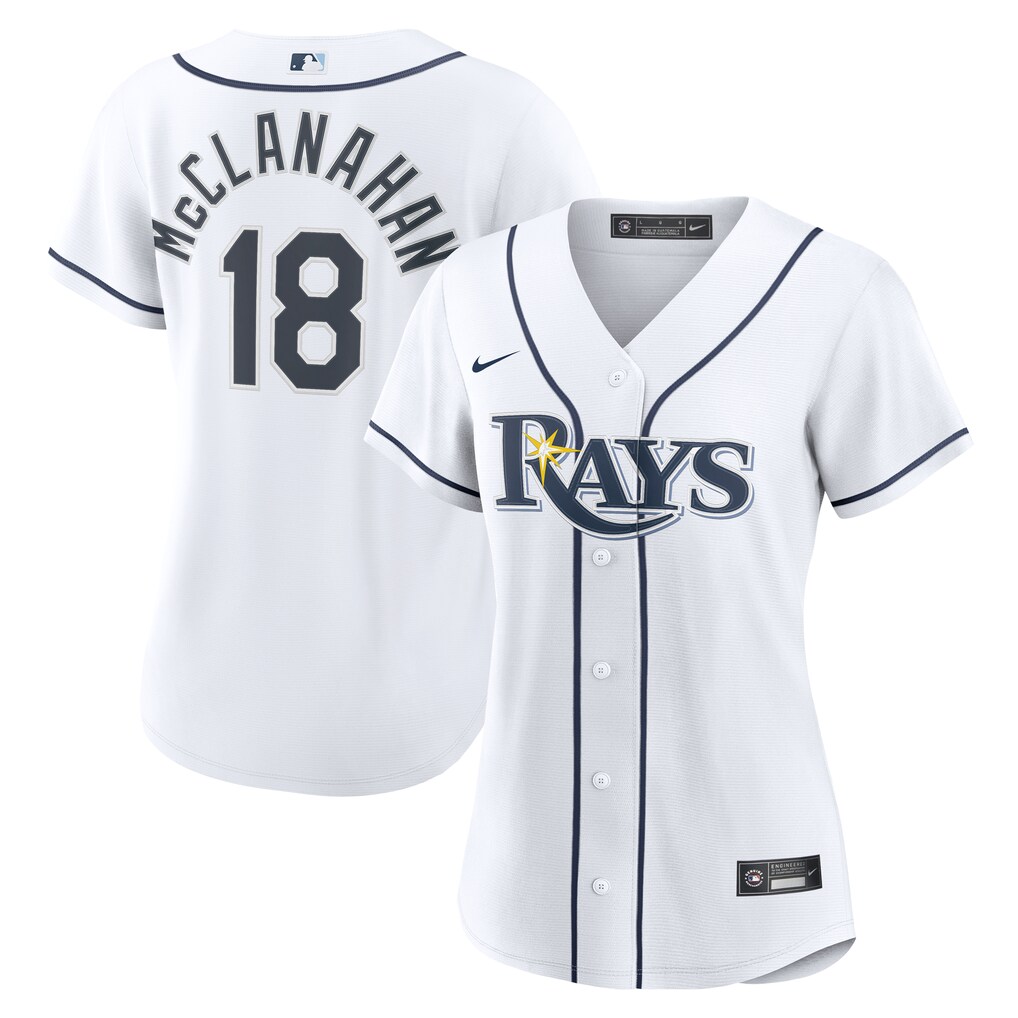 Women's Tampa Bay Rays Shane McClanahan Nike White Home Replica Jersey - Jersey