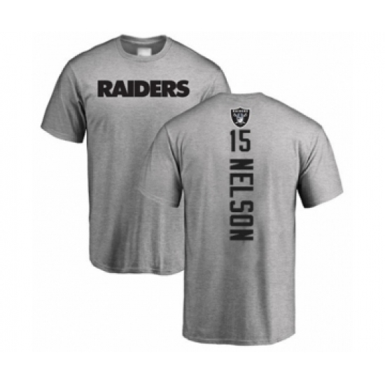 Football Oakland Raiders #15 J. Nelson Ash Backer T-Shirt - Jersey