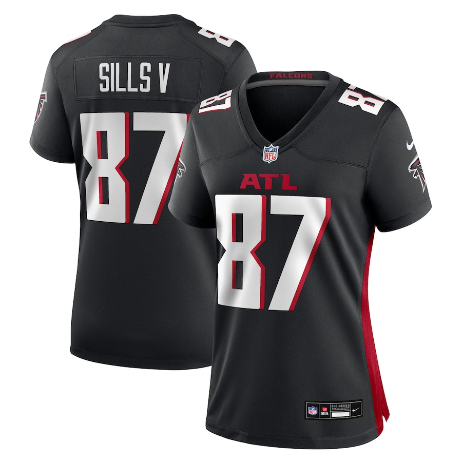 Women's Atlanta Falcons David Sills V Nike Black Team Game Jersey - Jersey
