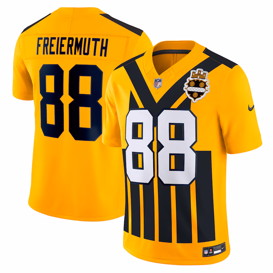 Men's Pittsburgh Steelers Pat Freiermuth Nike Gold Alternate Vapor F.U.S.E. Limited Jersey - Jersey