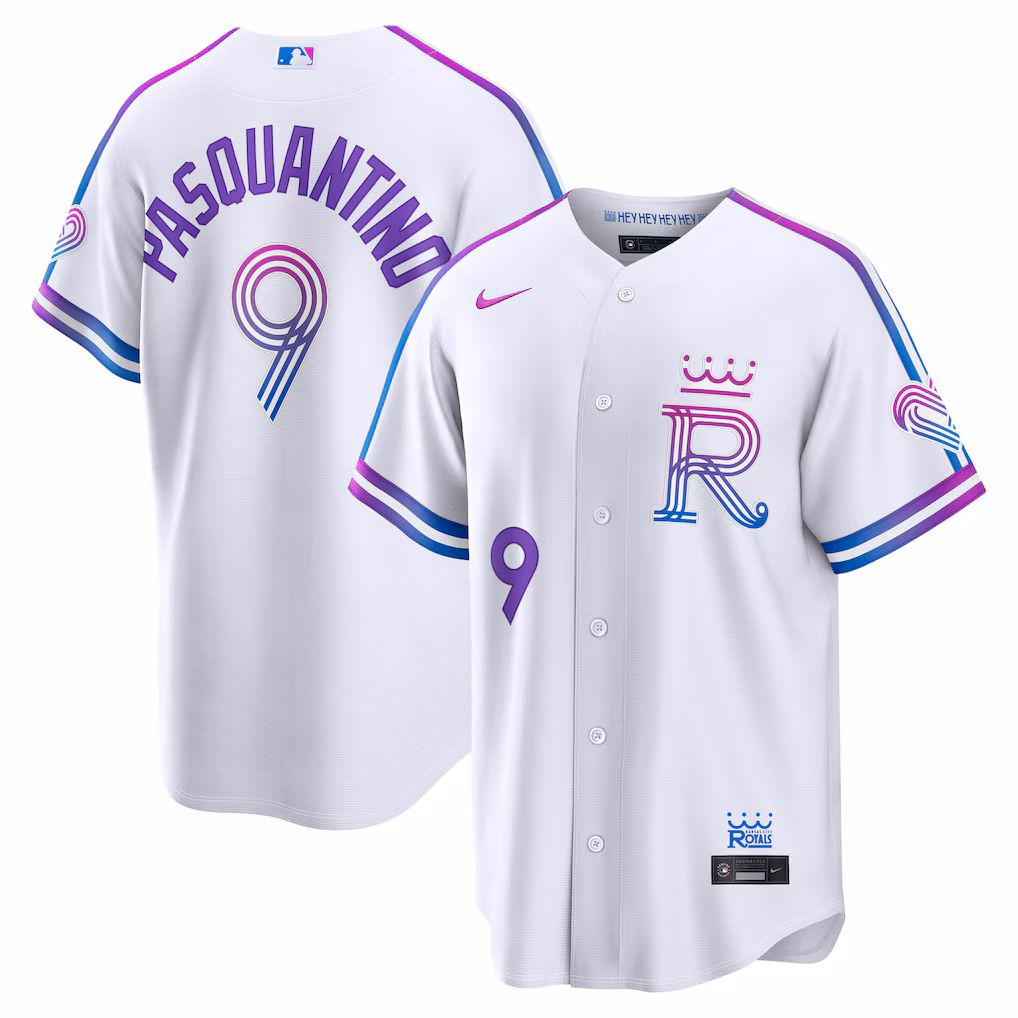 Men's Kansas City Royals Vinnie Pasquantino Nike White 2026 City Connect Stadium Jersey - Jersey
