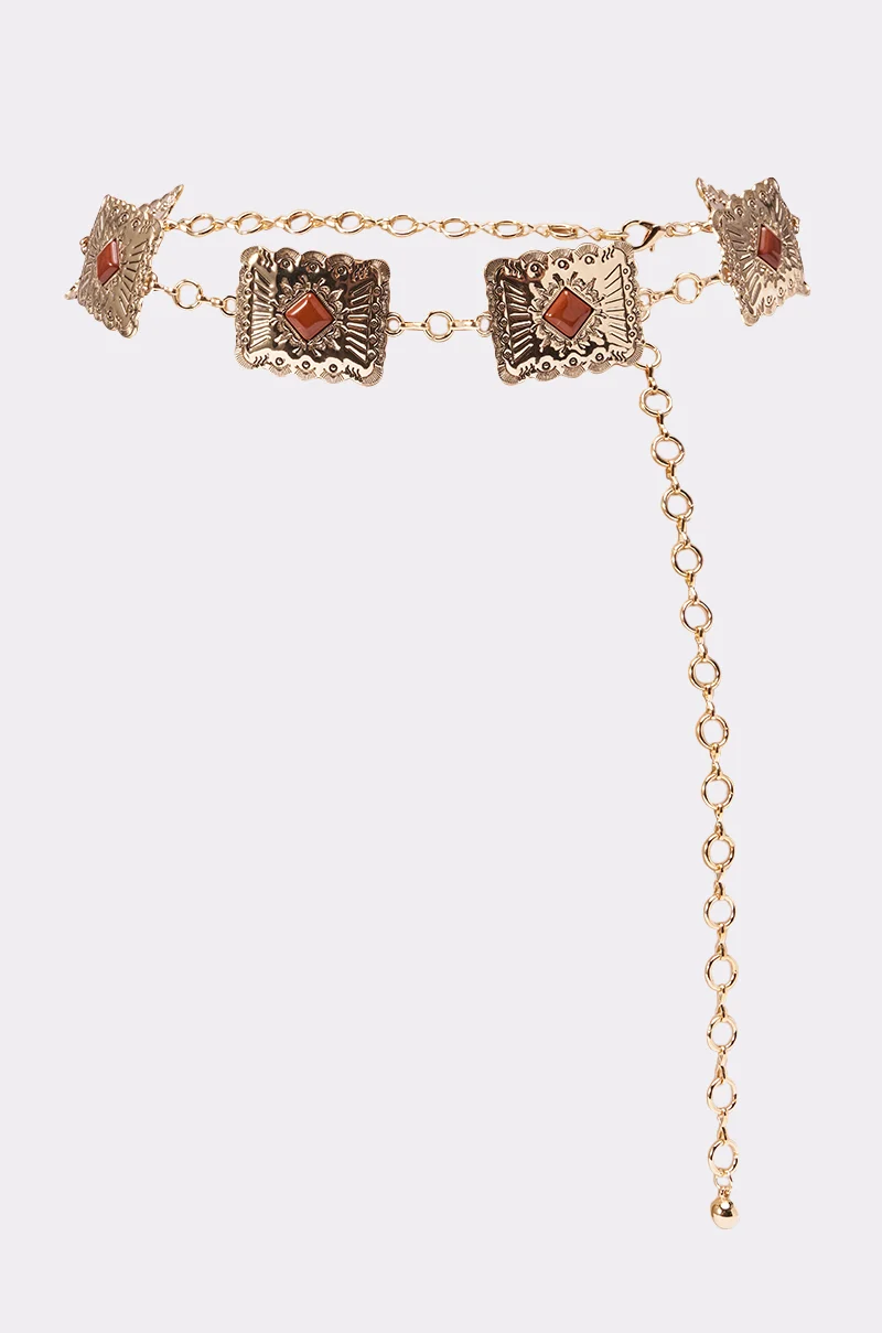LOCKED IN LOVE CHAIN BELT - Akira Wear