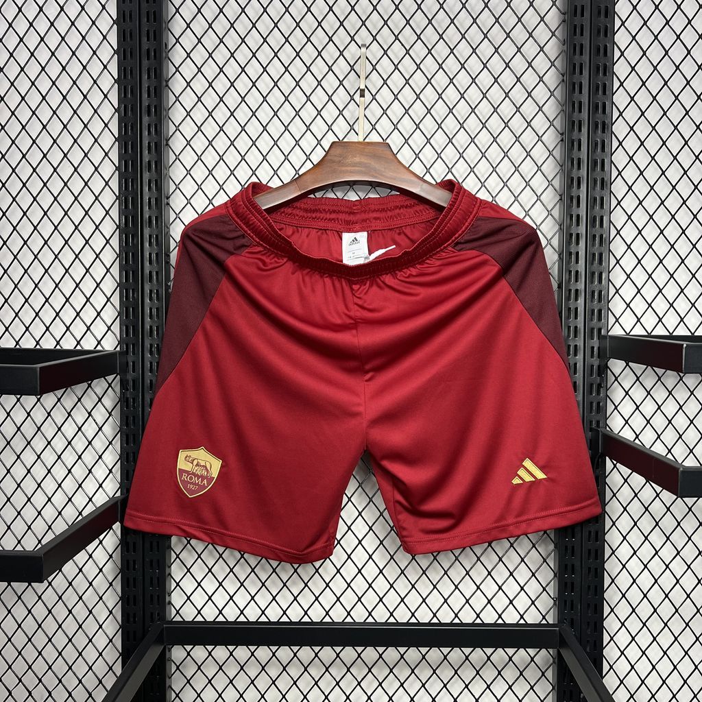 Roma Soccer Jersey Home Custom Shorts 2024/25 - Jersey