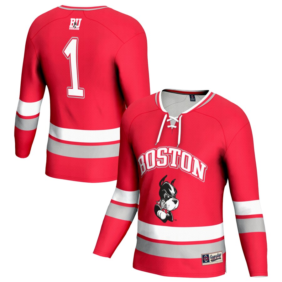 Unisex GameDay Greats  Scarlet Boston University Lightweight Women's Hockey Team Fashion Jersey - Jersey