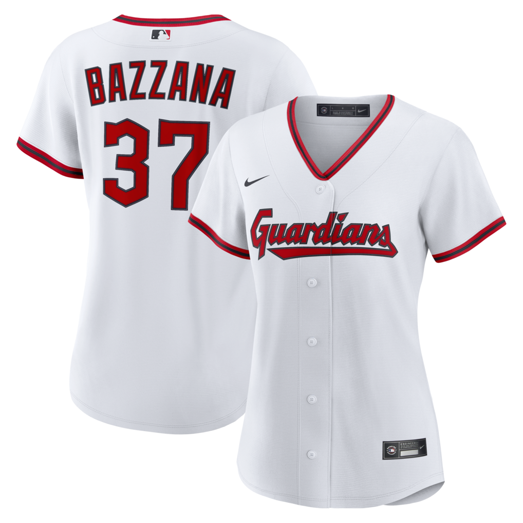 Women's Cleveland Guardians Travis Bazzana Nike White Home Replica Jersey - Jersey