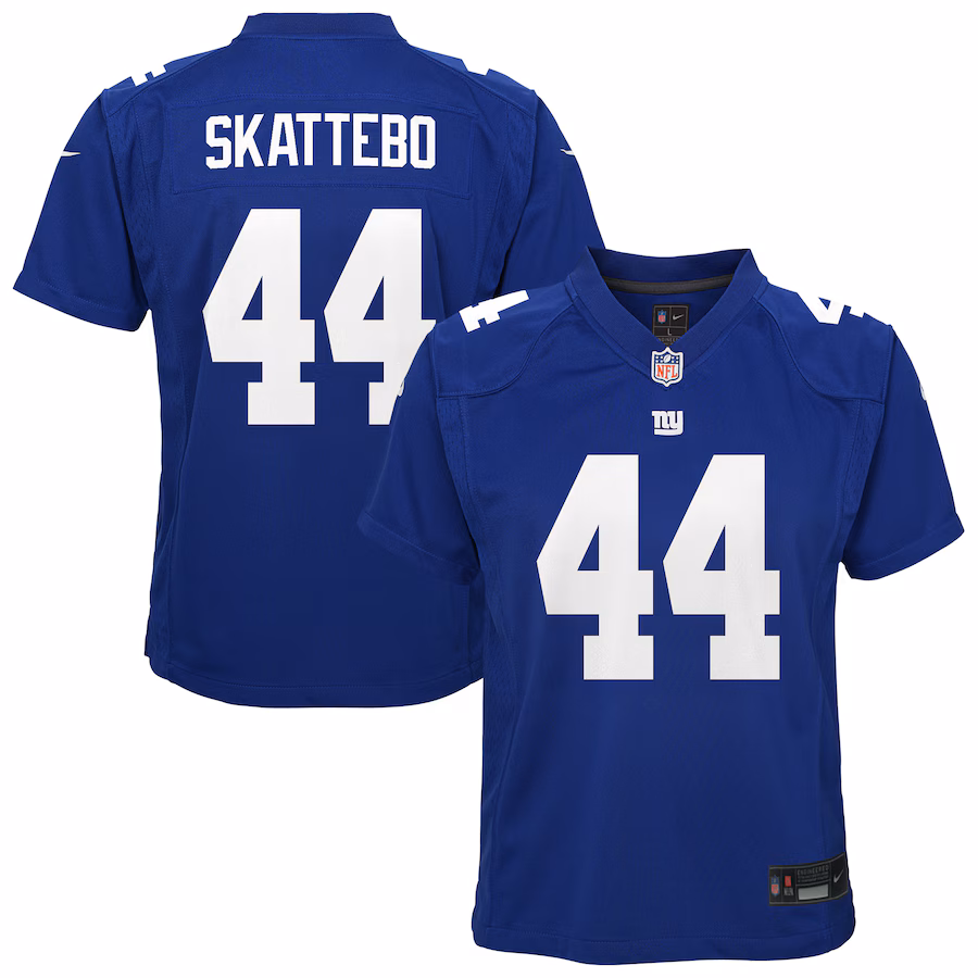 Youth New York Giants Cam Skattebo Nike Royal Team Game Jersey - Jersey