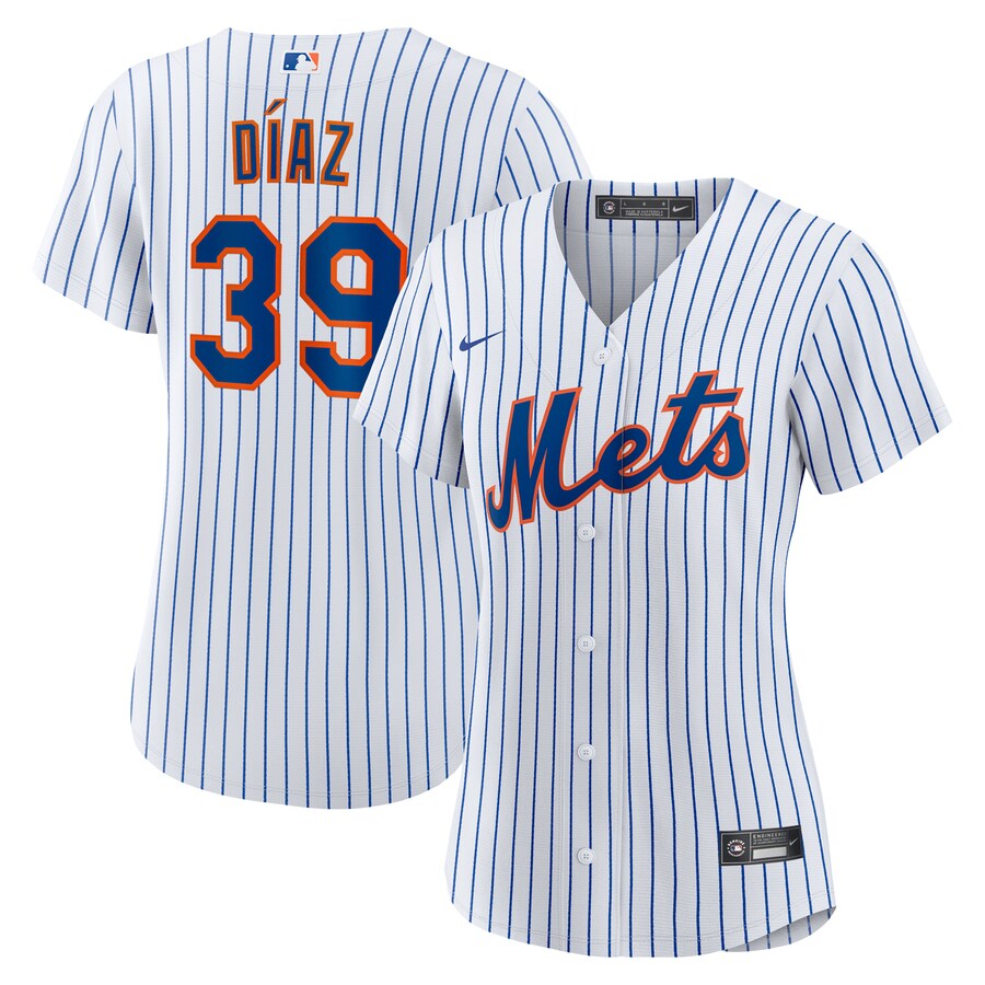 Women's New York Mets Edwin Díaz Nike White Home Replica Jersey - Jersey