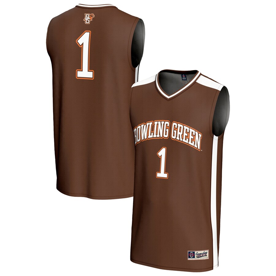 Unisex GameDay Greats #1 Brown Bowling Green St. Falcons Lightweight Basketball Fashion Jersey - Jersey