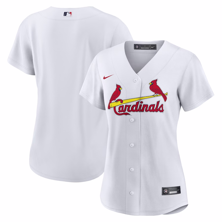 Women's St. Louis Cardinals Nike White Home Replica Team Jersey - Jersey