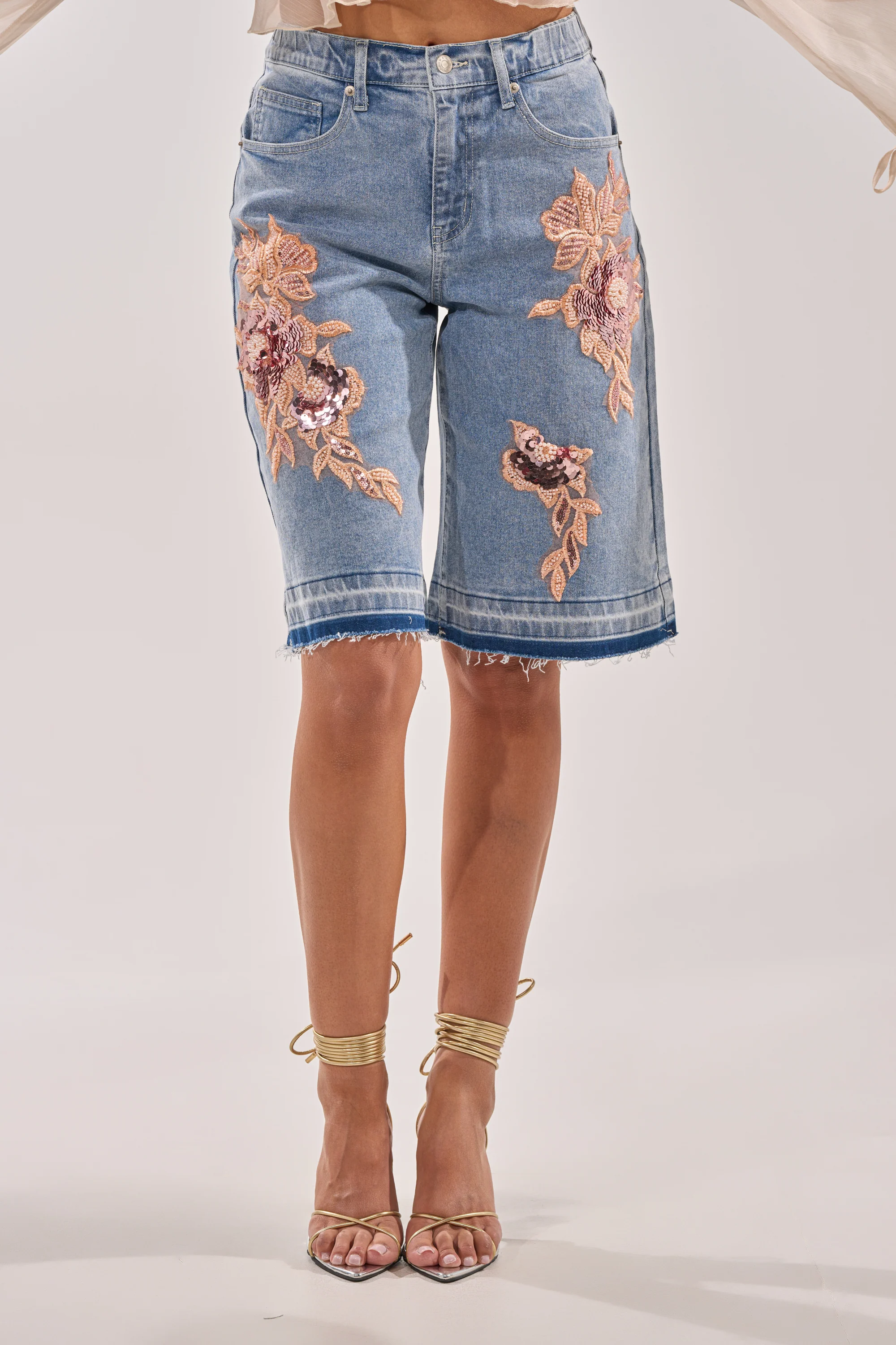 TRY ME DENIM BERMUDA SHORT - Akira Wear