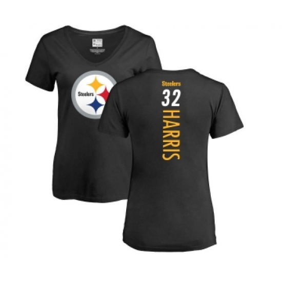 Football Pittsburgh Steelers #32 Franco Harris Black Backer T-Shirt - Jersey
