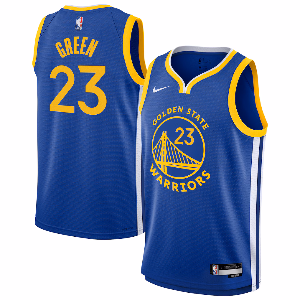 Youth Golden State Warriors Draymond Green Nike Royal Swingman Jersey - Icon Edition - Jersey