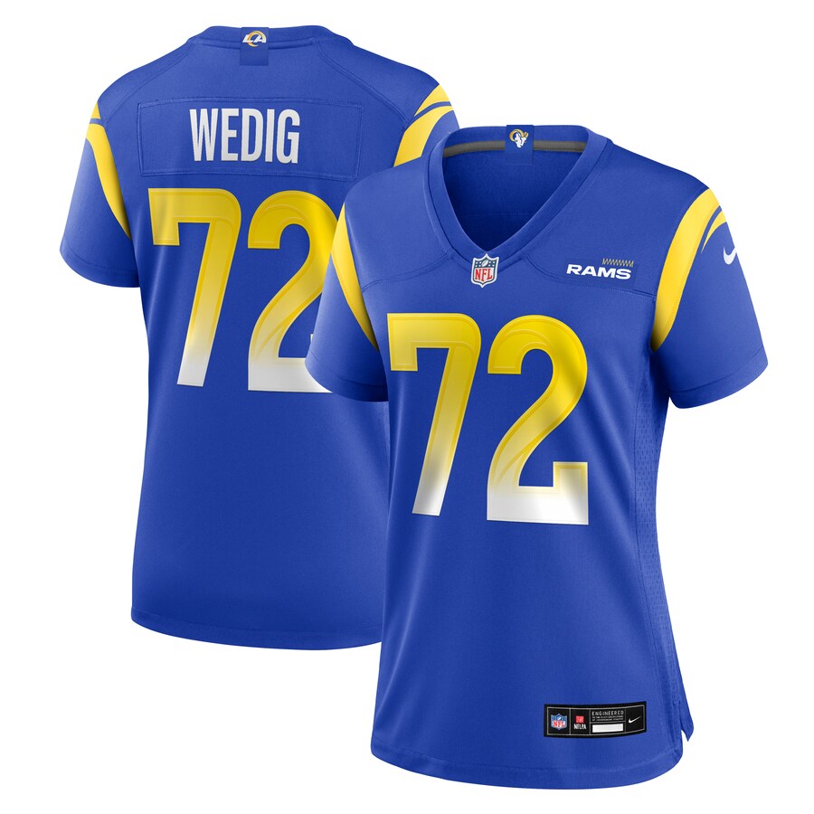 Women's Los Angeles Rams Trey Wedig Nike Royal Team Game Jersey - Jersey