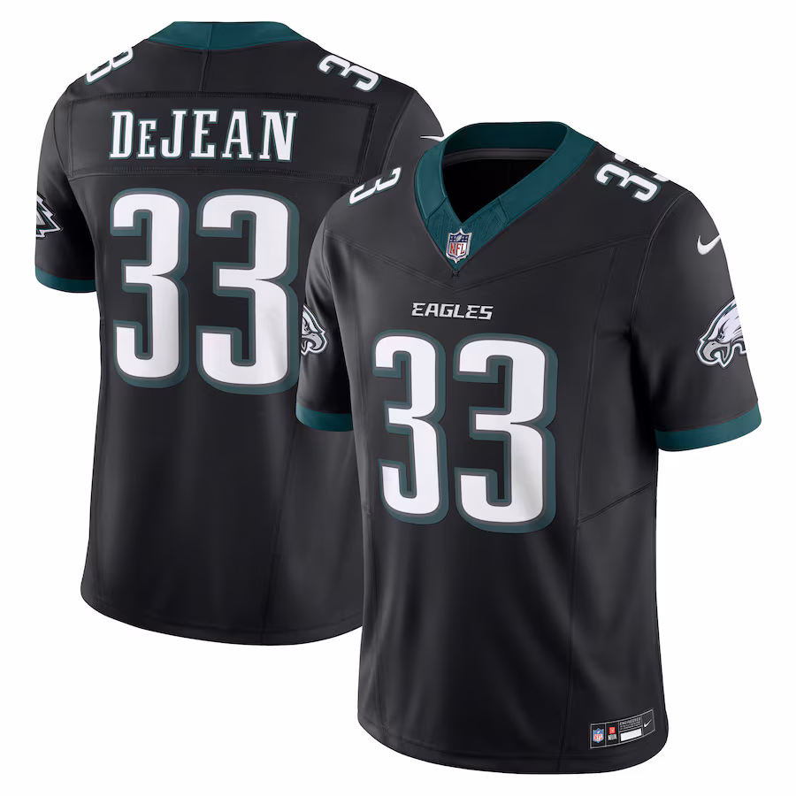 Men's Philadelphia Eagles Cooper DeJean Nike Black Alternate Vapor F.U.S.E. Limited Jersey - Jersey