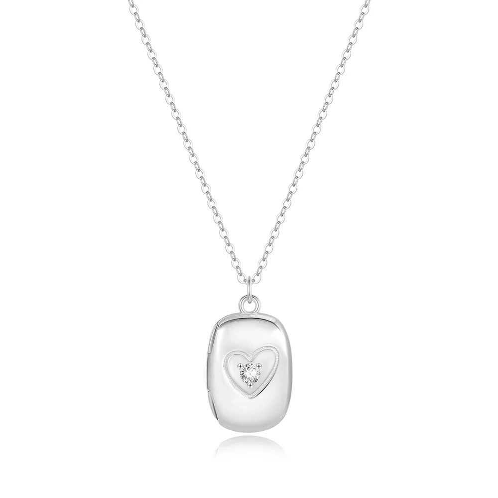 Isabella Rectangle Locket Necklace