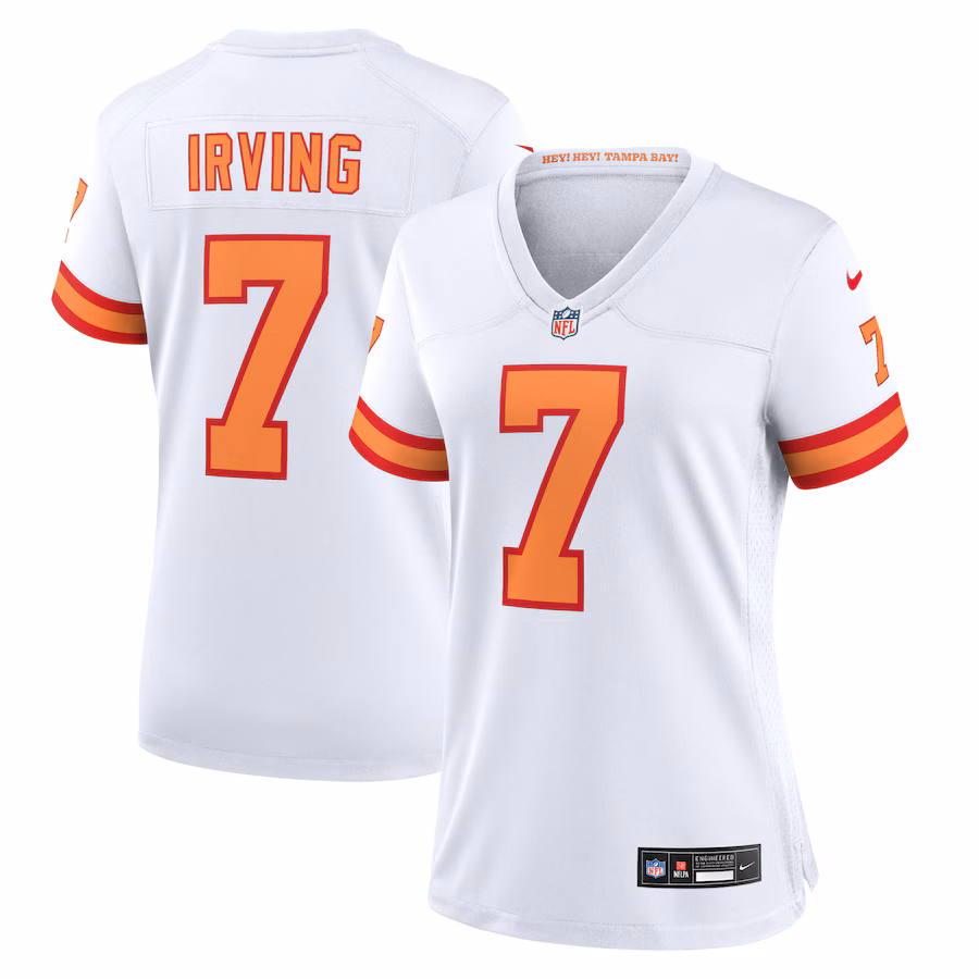 Women's '76 Tampa Bay Buccaneers Bucky Irving Nike White Game Jersey - Jersey