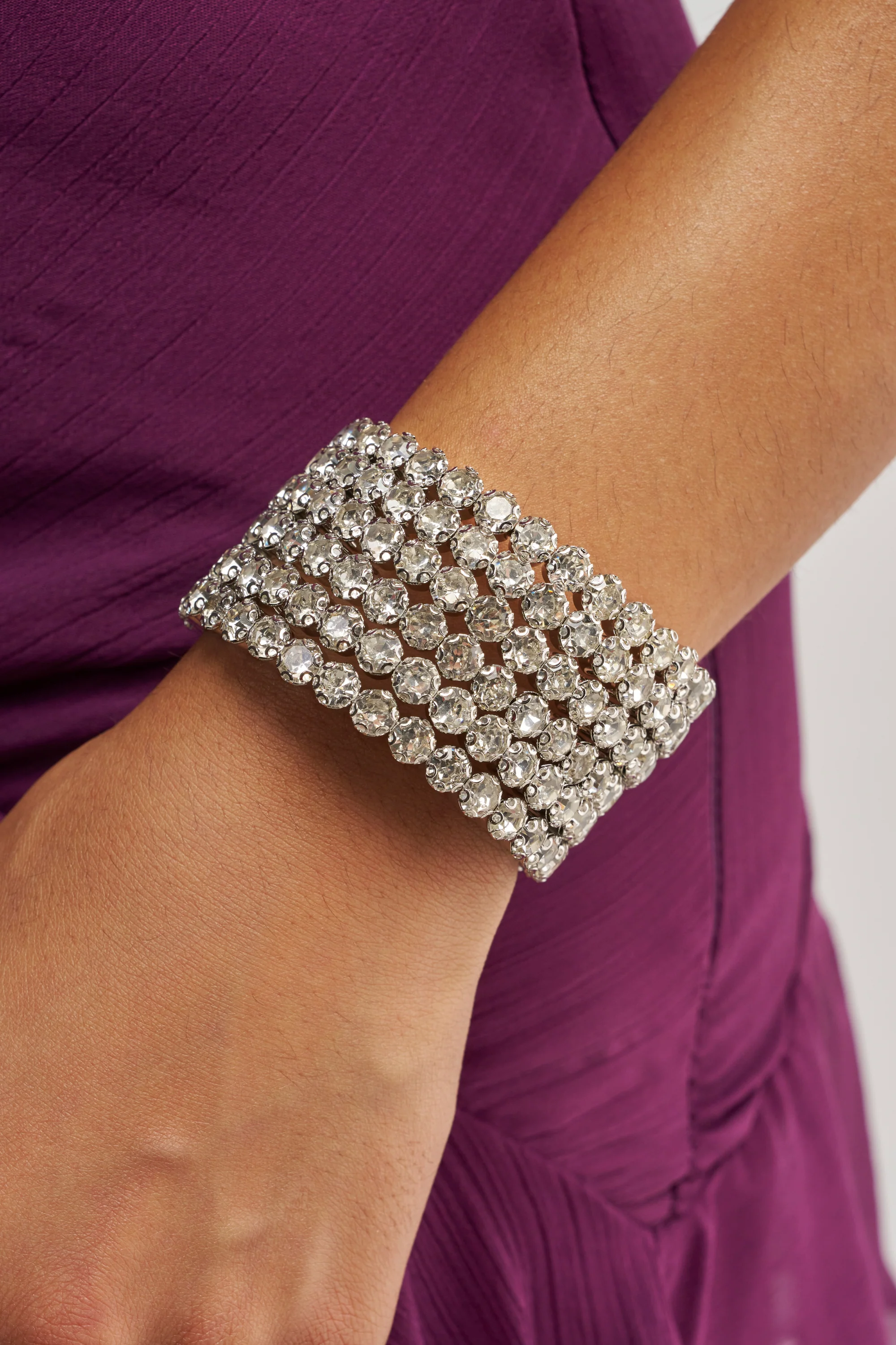 CRYSTAL WRAP AROUND CUFF - Akira Wear