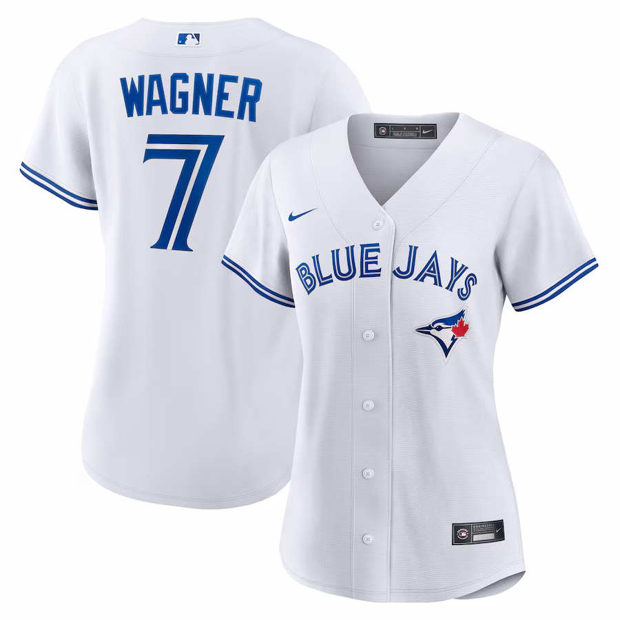 Women's Toronto Blue Jays Will Wagner Nike White Home Replica Jersey - Jersey