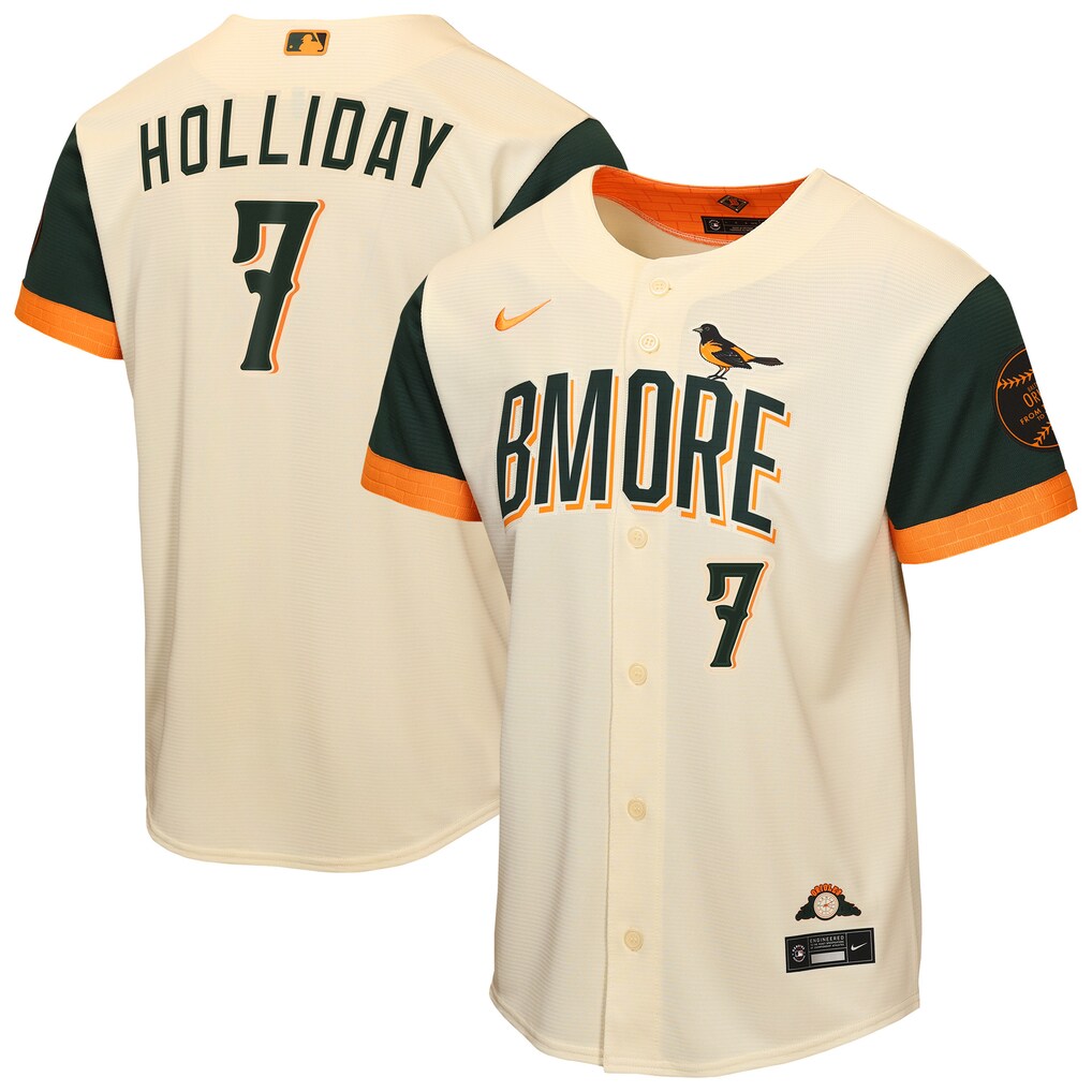 Youth Baltimore Orioles Jackson Holliday Nike Cream 2026 City Connect Stadium Jersey - Jersey