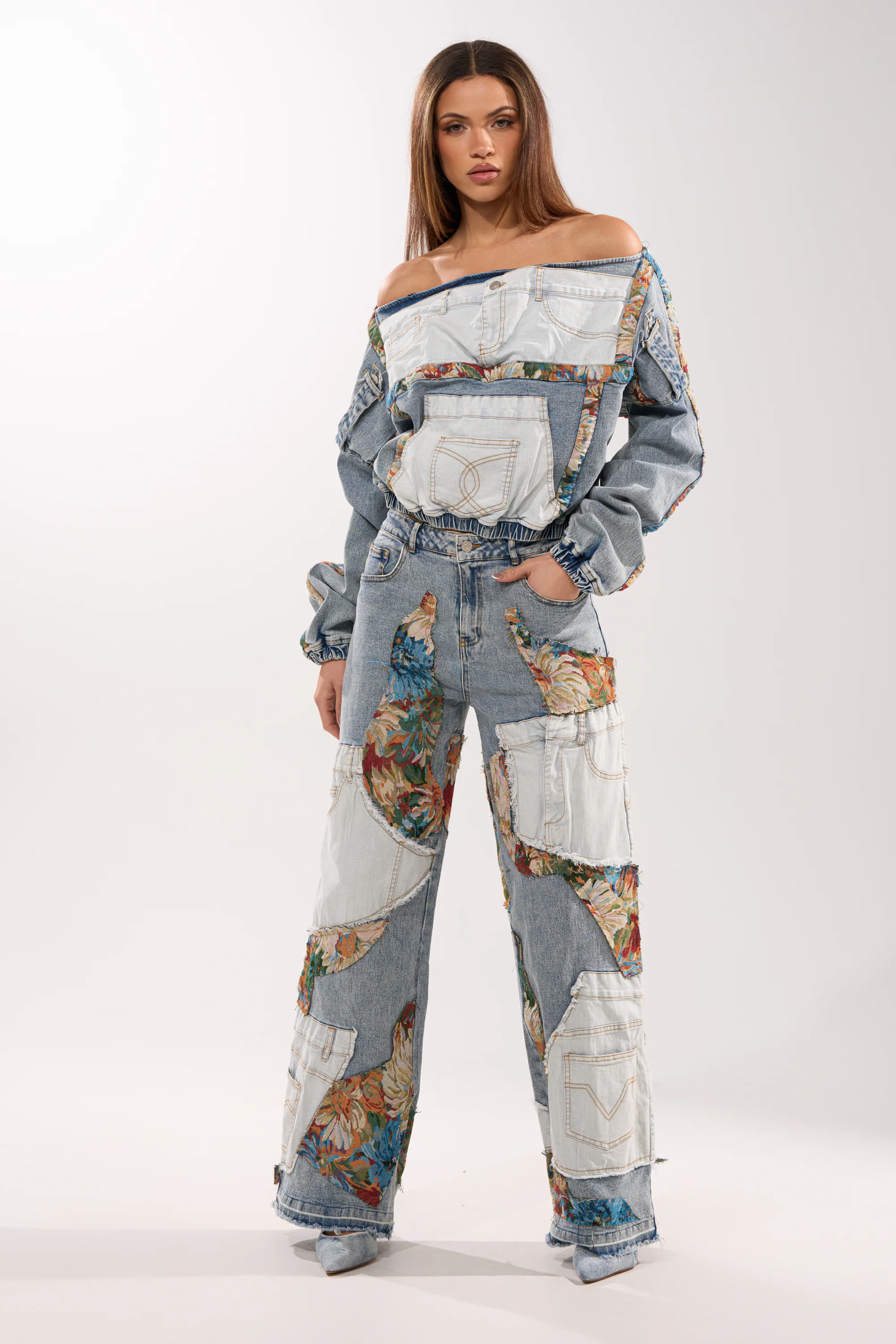CHANGE IT UP WIDE LEG DENIM - Akira Wear