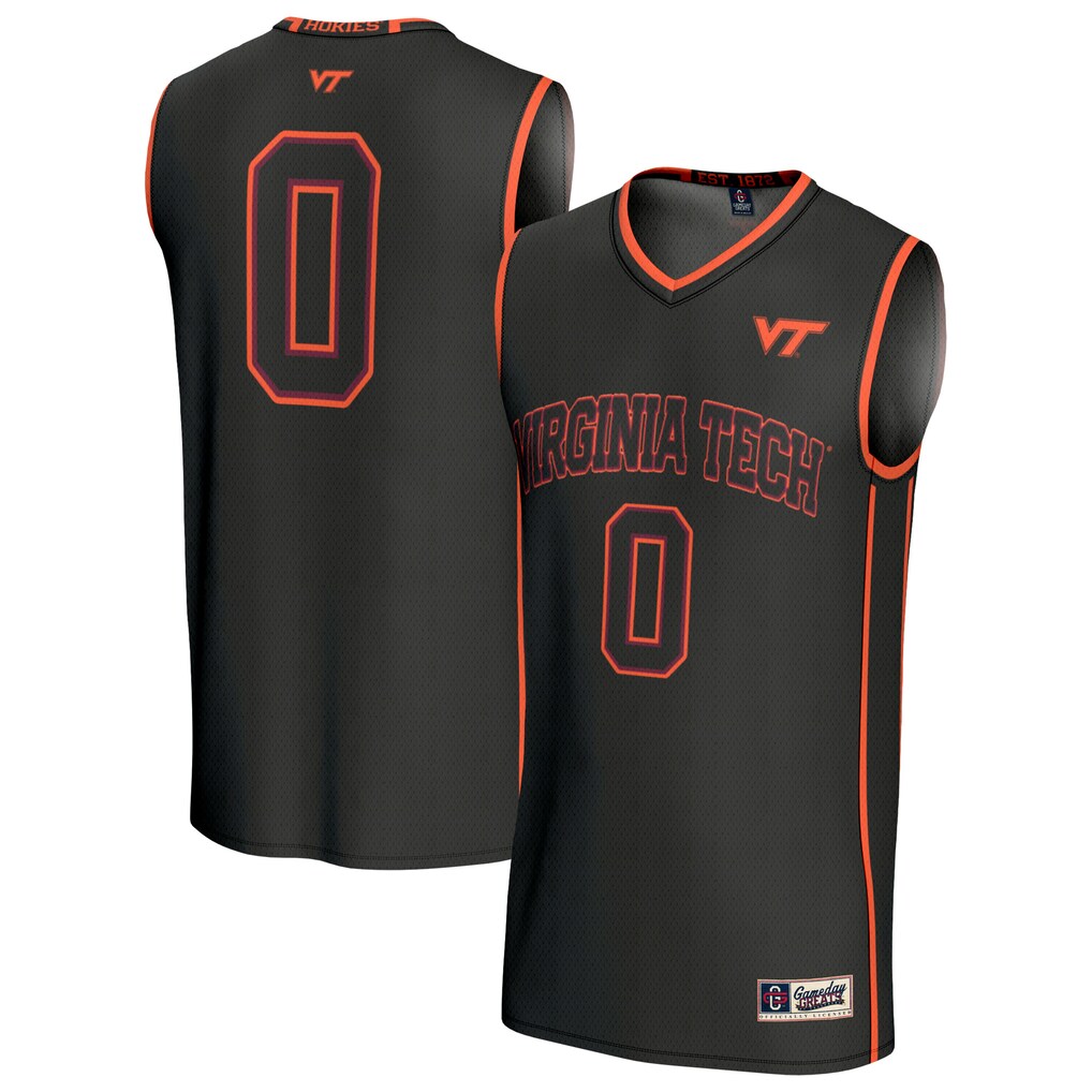 Unisex GameDay Greats #0 Black Virginia Tech Hokies Lightweight Collegiate Basketball Fashion Jersey - Jersey