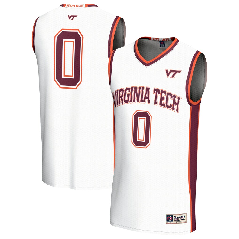 Youth GameDay Greats #0 White Virginia Tech Hokies Lightweight Collegiate Basketball Fashion Jersey - Jersey
