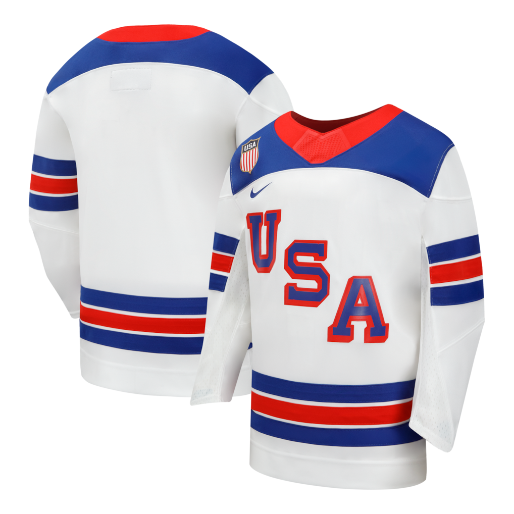 Youth USA Hockey Nike White 2026 Away Replica Jersey - Jersey