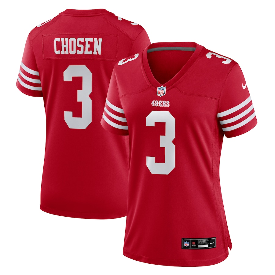 Women's San Francisco 49ers Robbie Chosen Nike Scarlet Team Game Jersey - Jersey