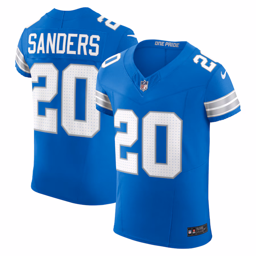 Men's Detroit Lions Barry Sanders Nike Blue Vapor F.U.S.E. Elite Jersey - Jersey