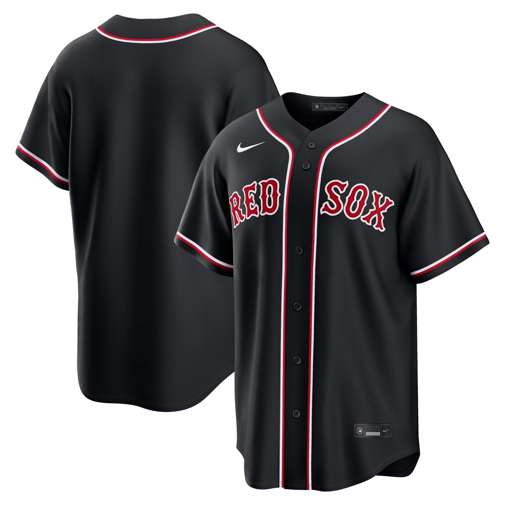 Men's Boston Red Sox Nike Fashion Replica Black Out Jersey - Jersey