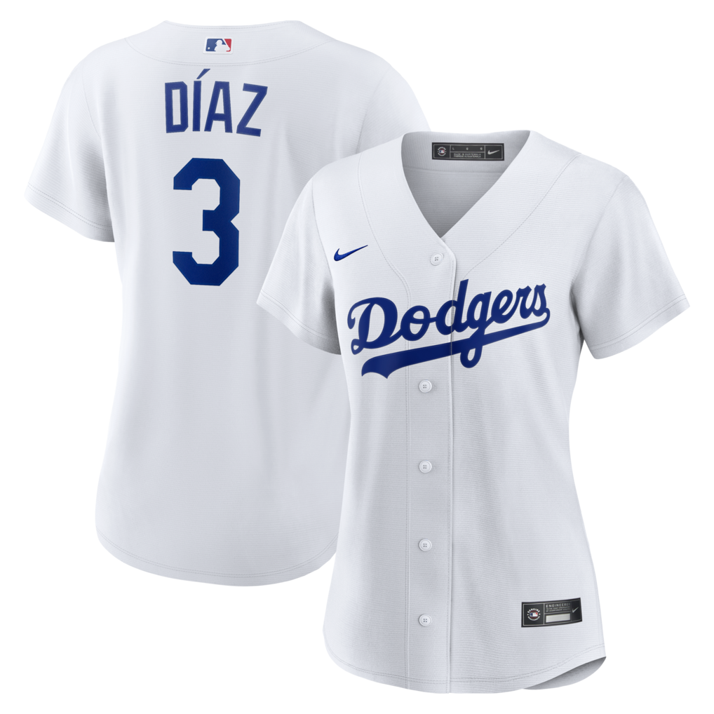Women's Los Angeles Dodgers Edwin Díaz Nike White Home Replica Jersey - Jersey