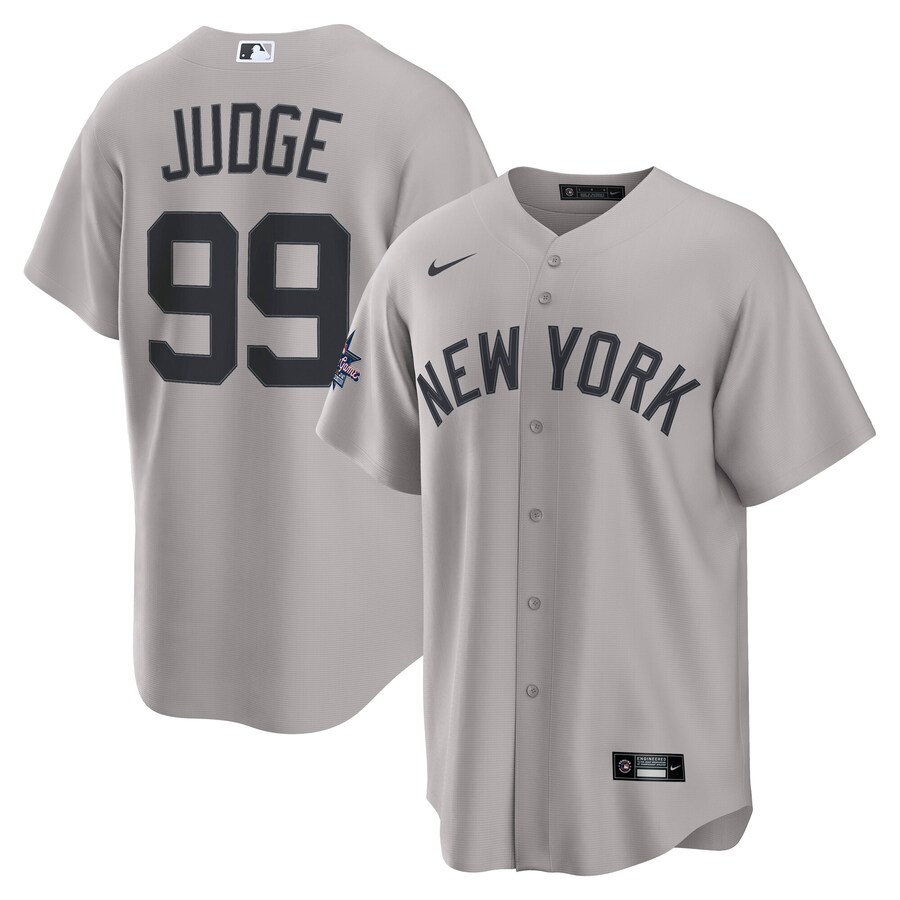 Men's New York Yankees Aaron Judge Nike Gray 2025 MLB All-Star Game Road Limited Player Jersey - Jersey