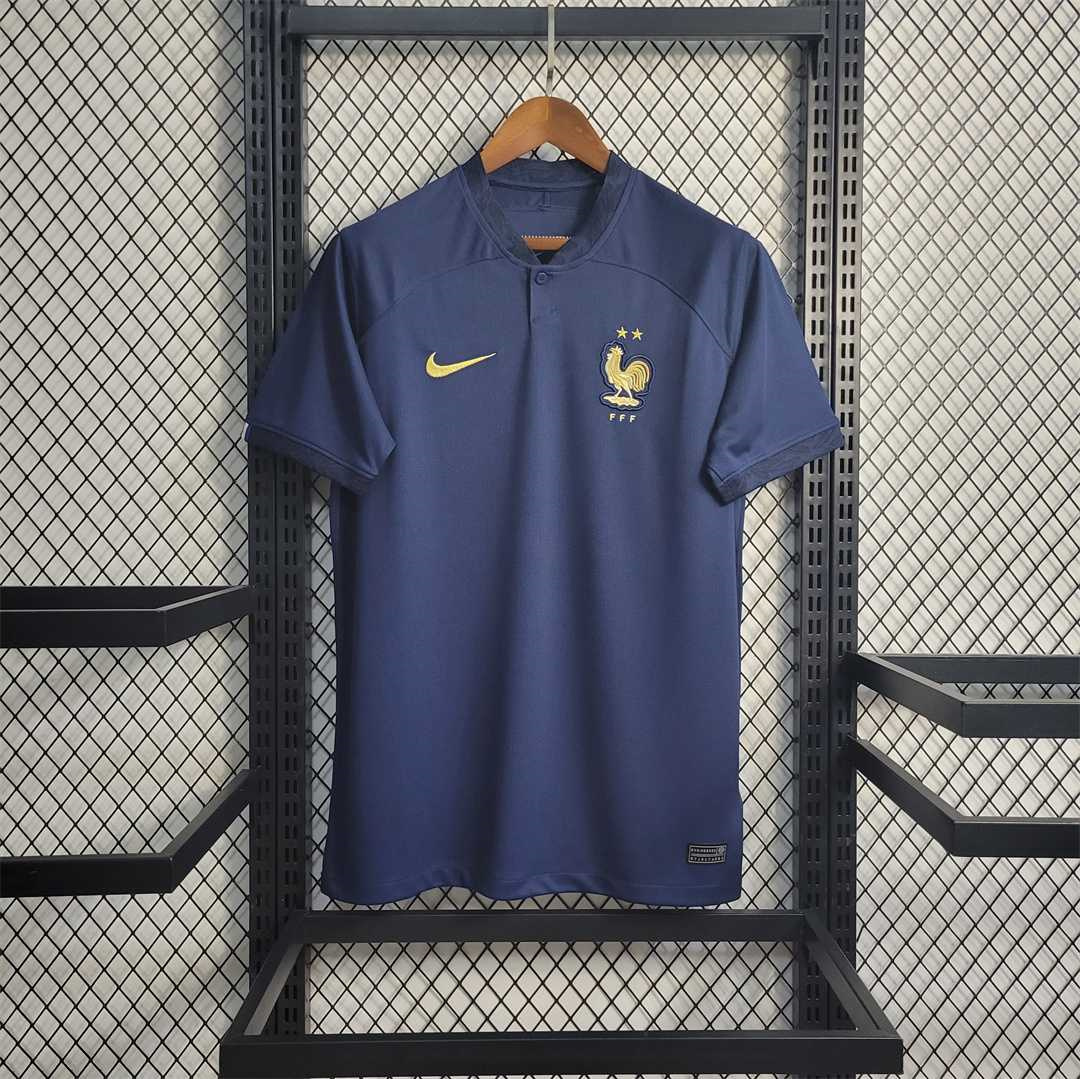 France Retro Soccer Jersey Home Custom Shirt World Cup 2022 - Jersey