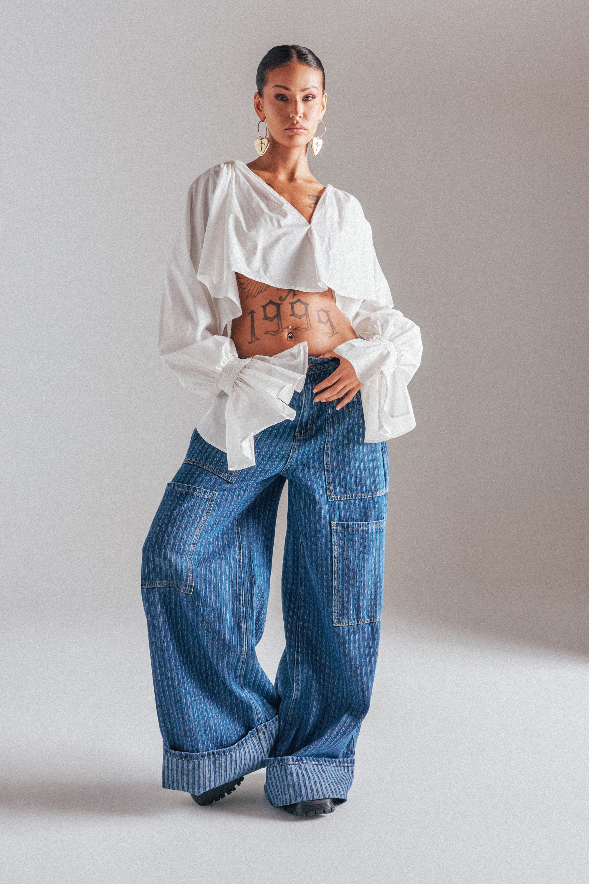 BE MINE STRIPE DENIM - Akira Wear