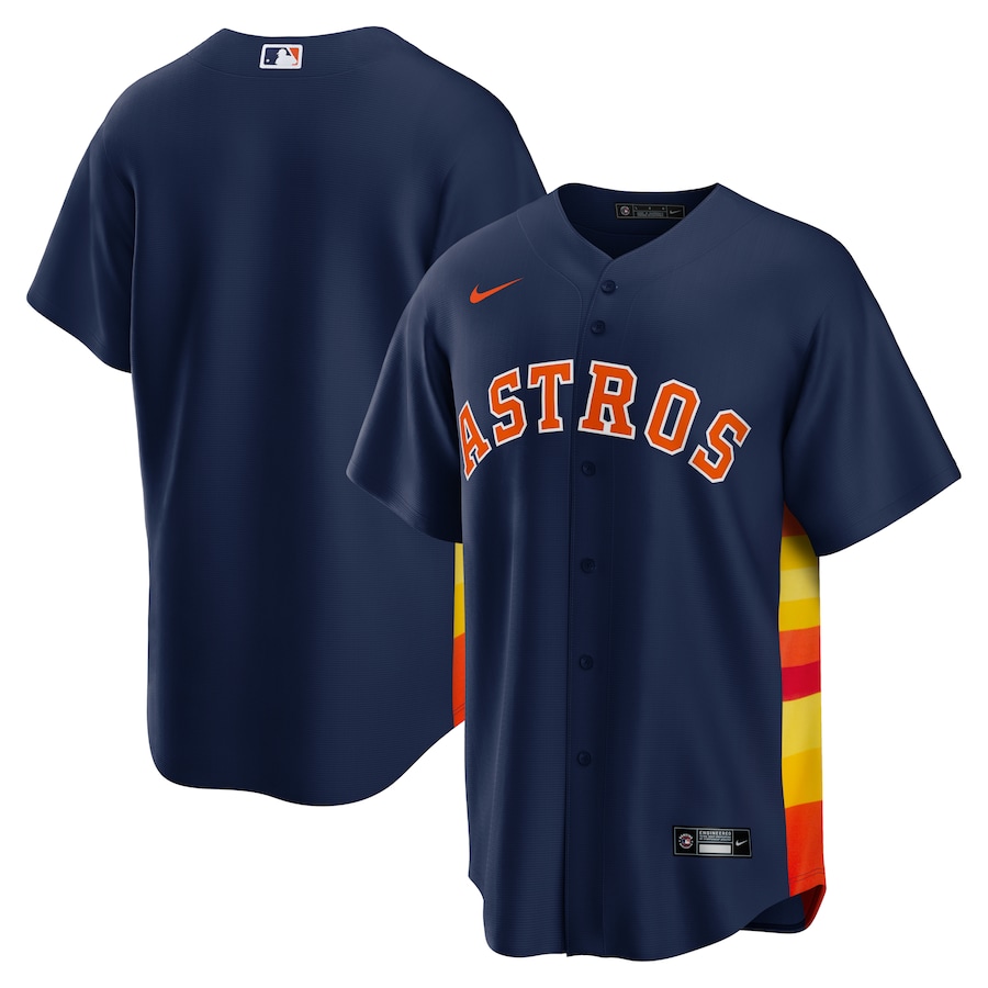 Men's Houston Astros Nike Navy Alternate Replica Team Jersey - Jersey