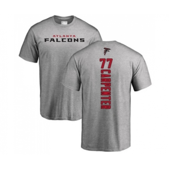 Football Atlanta Falcons #77 James Carpenter Ash Backer T-Shirt - Jersey
