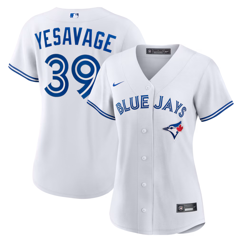 Women's Toronto Blue Jays Trey Yesavage Nike White Home Replica Jersey - Jersey