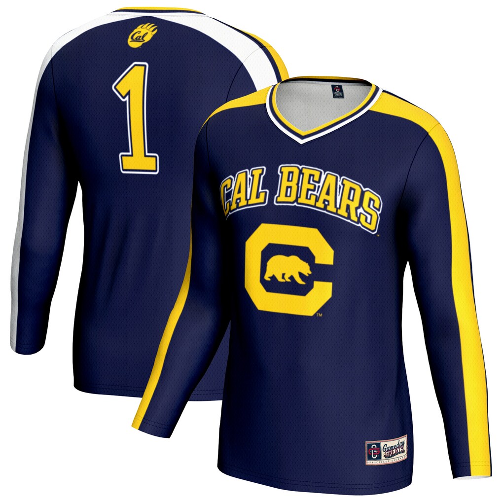 Unisex GameDay Greats Navy Cal Bears #1 Lightweight Volleyball Fashion Jersey - Jersey