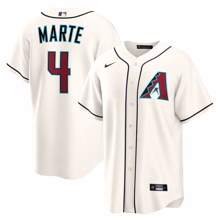 Youth Arizona Diamondbacks Ketel Marte Nike Cream Home Replica Jersey - Jersey