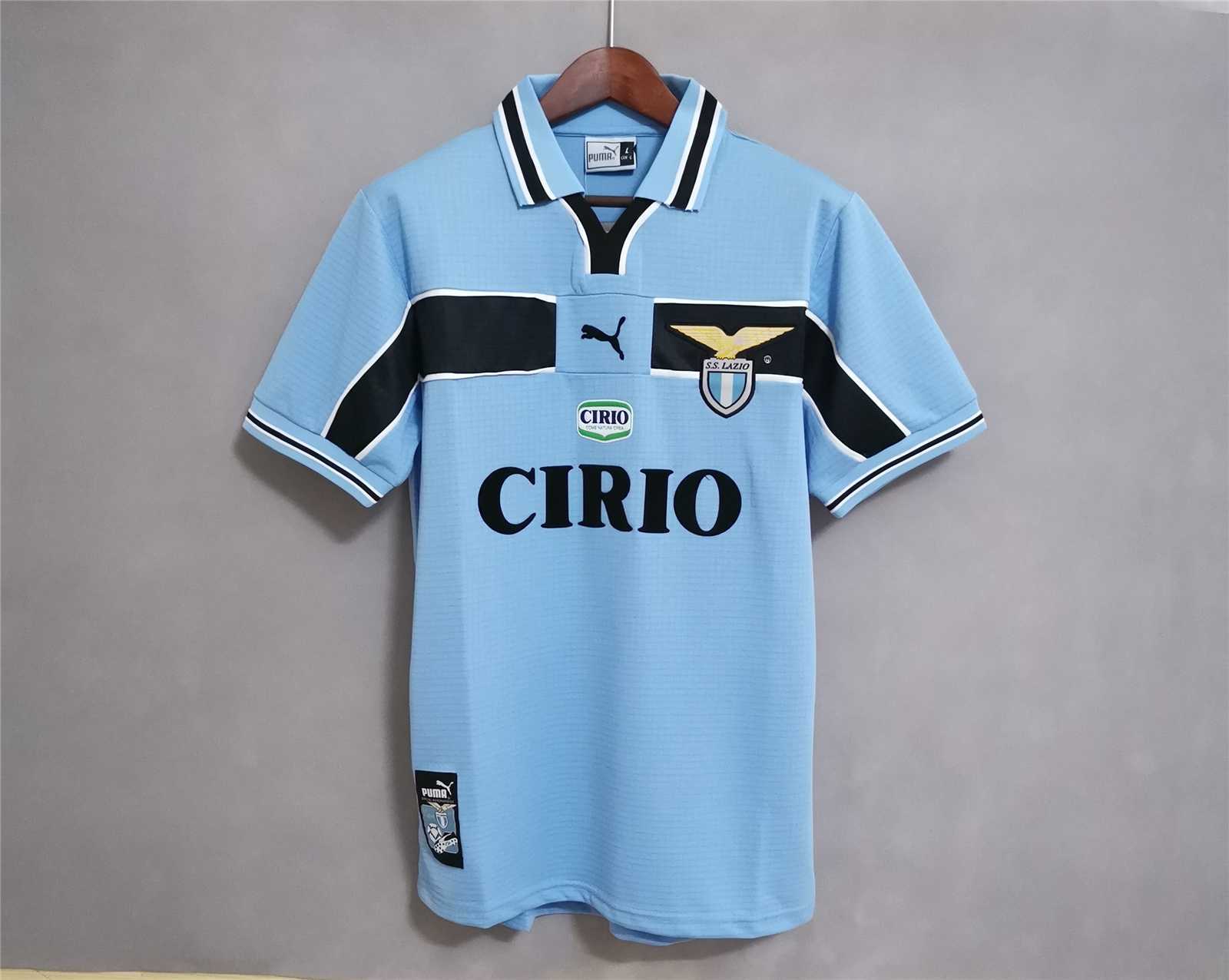 Lazio Retro Soccer Jersey Home Custom Shirt 1998/99 - Jersey