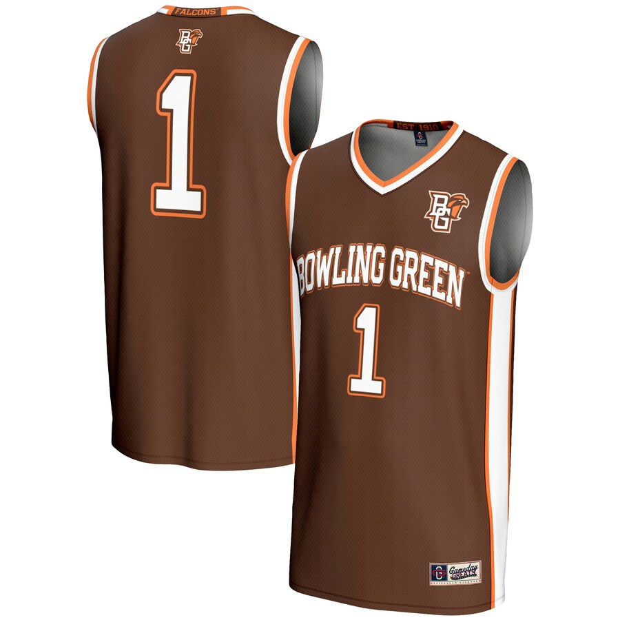 Male GameDay Greats #1  Brown Bowling Green St. Falcons  Lightweight Basketball Jersey - Jersey